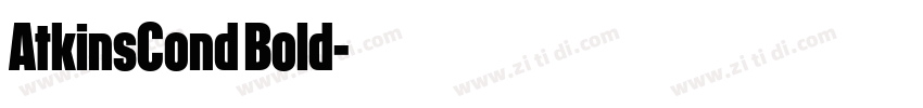 AtkinsCond Bold字体转换 AtkinsCond Bold字体转换